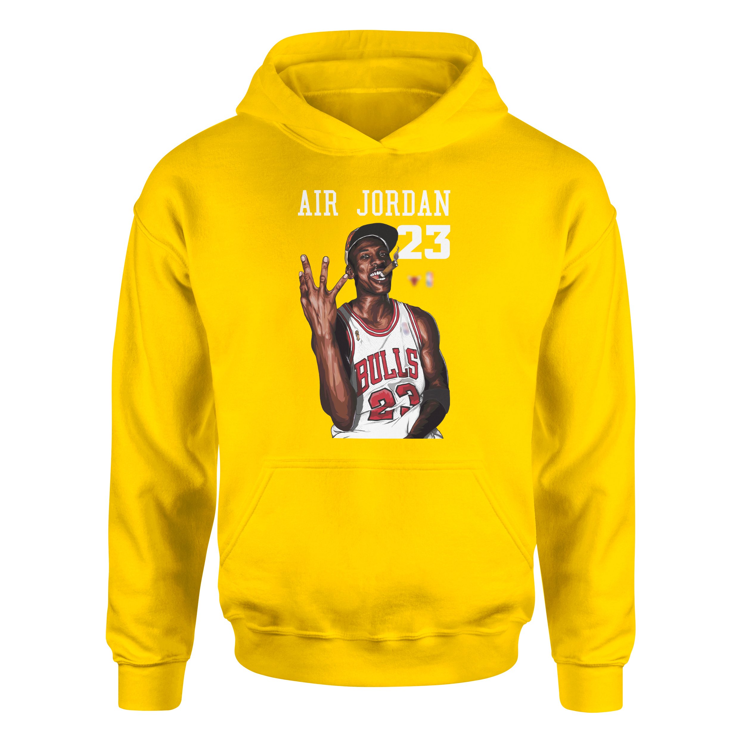 4th Time Is The Charm | Michael Jordan Hoodie L - Sarı