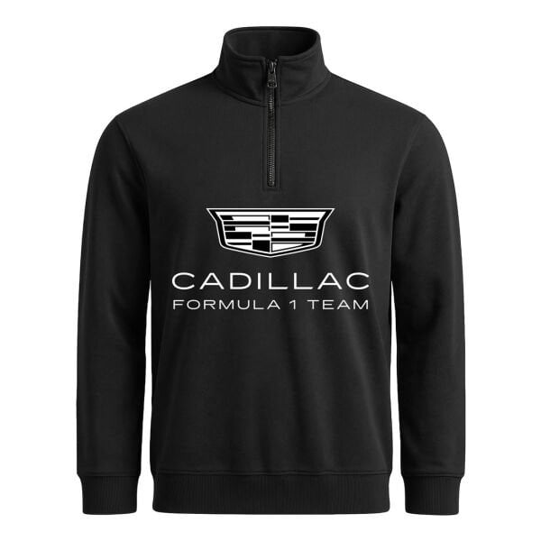 Cadillac Big Yarım Fermuarlı Sweatshirt