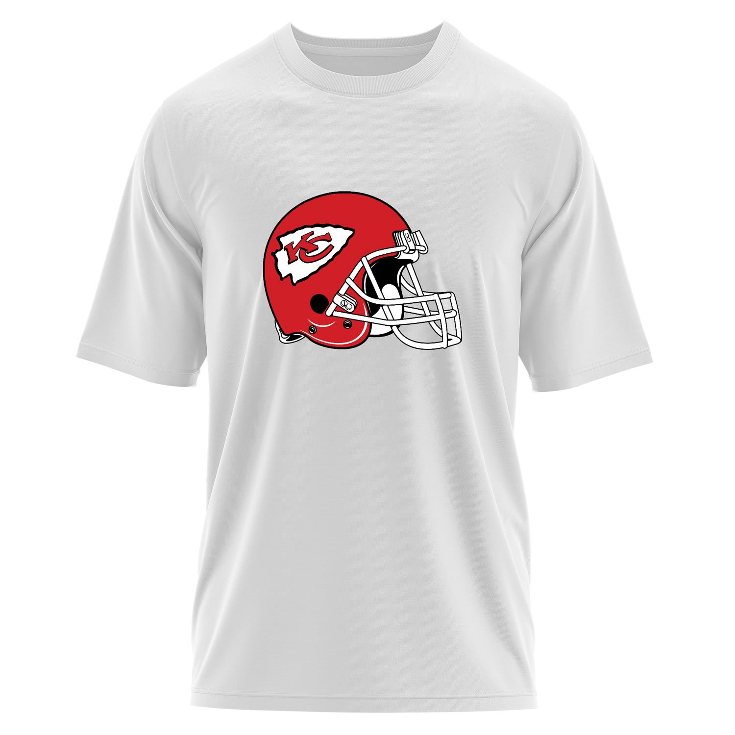 Kansas City Chiefs Helmet Oversize Tişört L - Beyaz