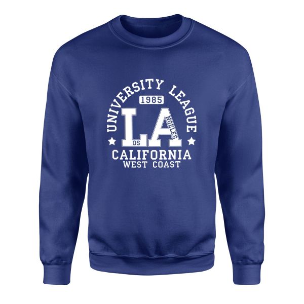 LA University League Sweatshirt M - İndigo Mavisi