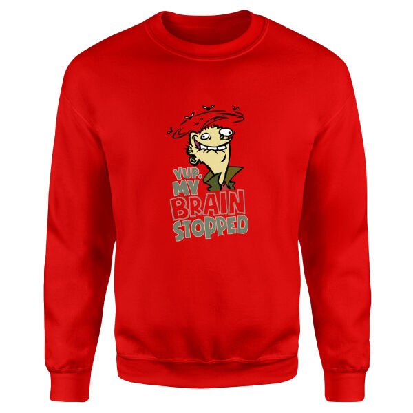 Yup, My Brain Stopped Sweatshirt XL - Kırmızı
