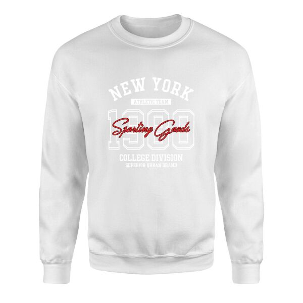 NY Athletic Team SG Sweatshirt M - Beyaz