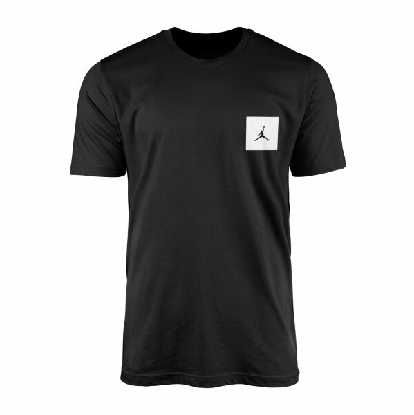 Air Jordan White Patch Tişört XL - Siyah