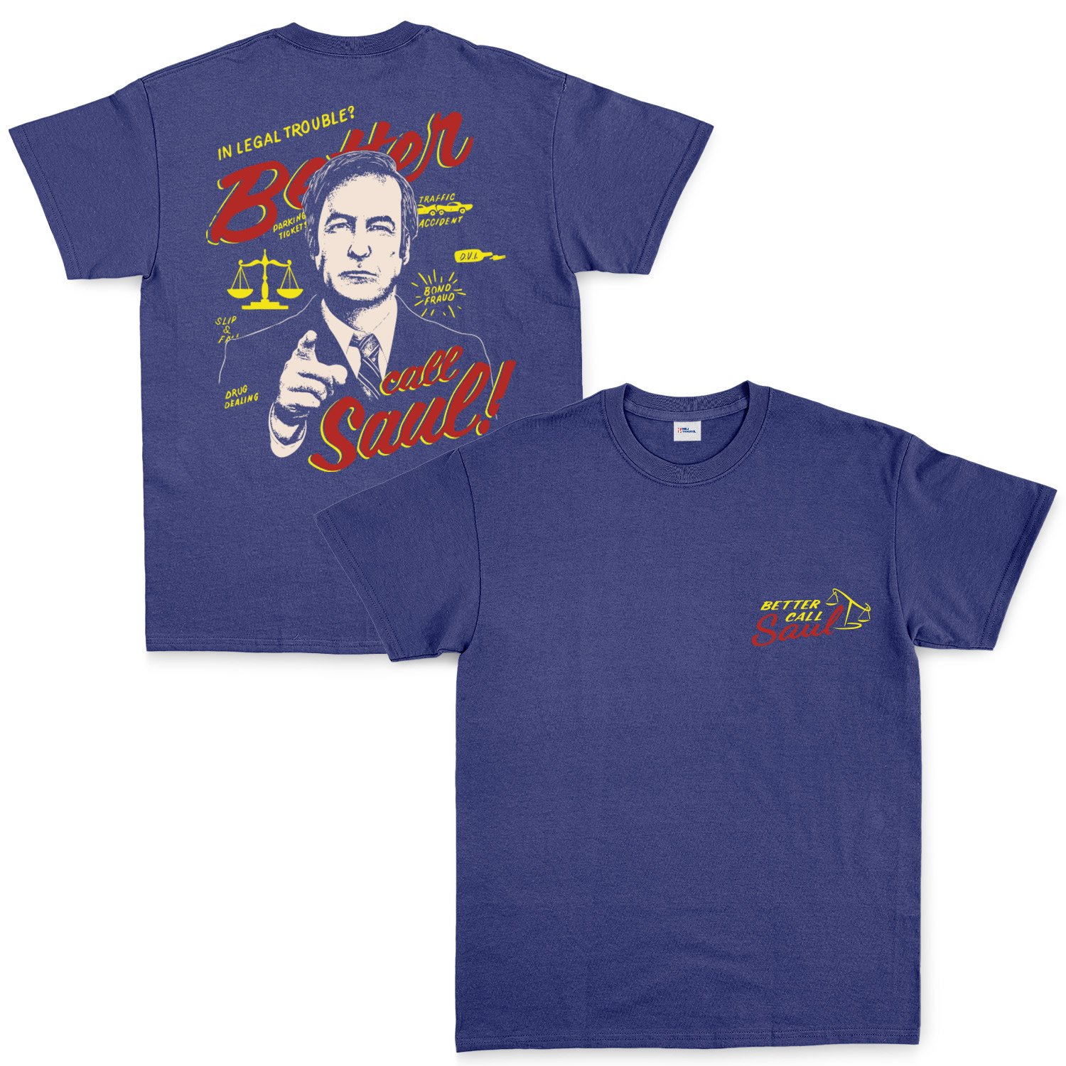 Call Saul Goodman | Better Call Saul Tişört XXL - İndigo Mavisi