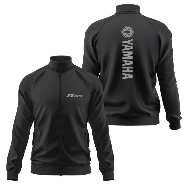 Yamaha R125 Graphic Fermuarlı Sweatshirt L - Siyah