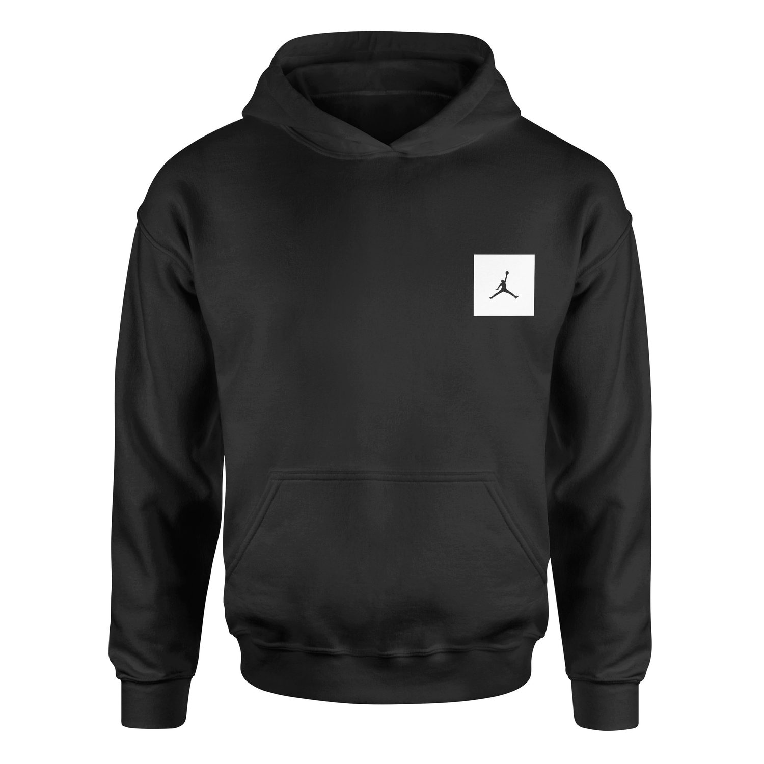 Air Jordan White Patch Hoodie XXL - Siyah