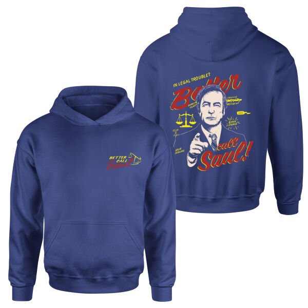 Call Saul Goodman | Better Call Saul Hoodie XL - İndigo Mavisi