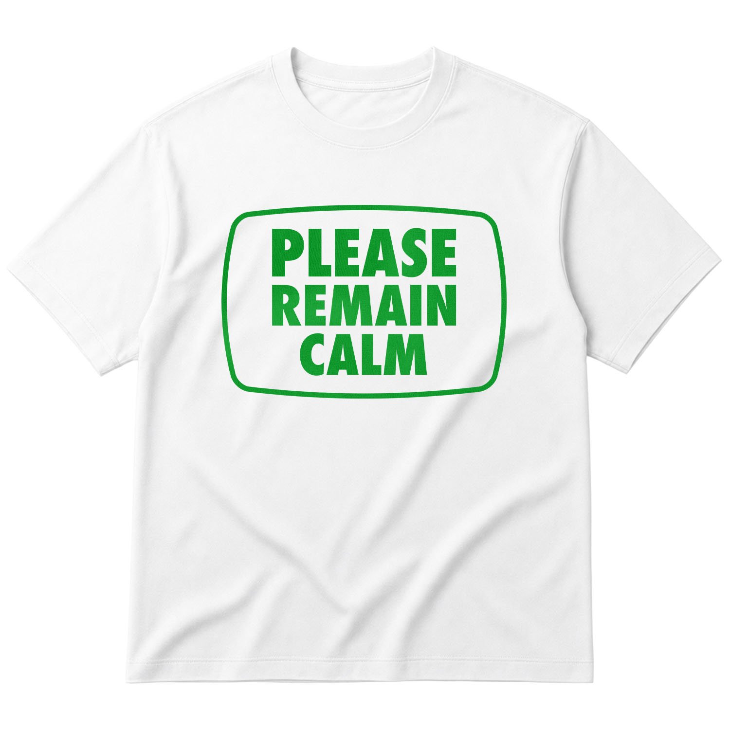 Please Remain Calm | Fallout Oversize Tişört L - Beyaz