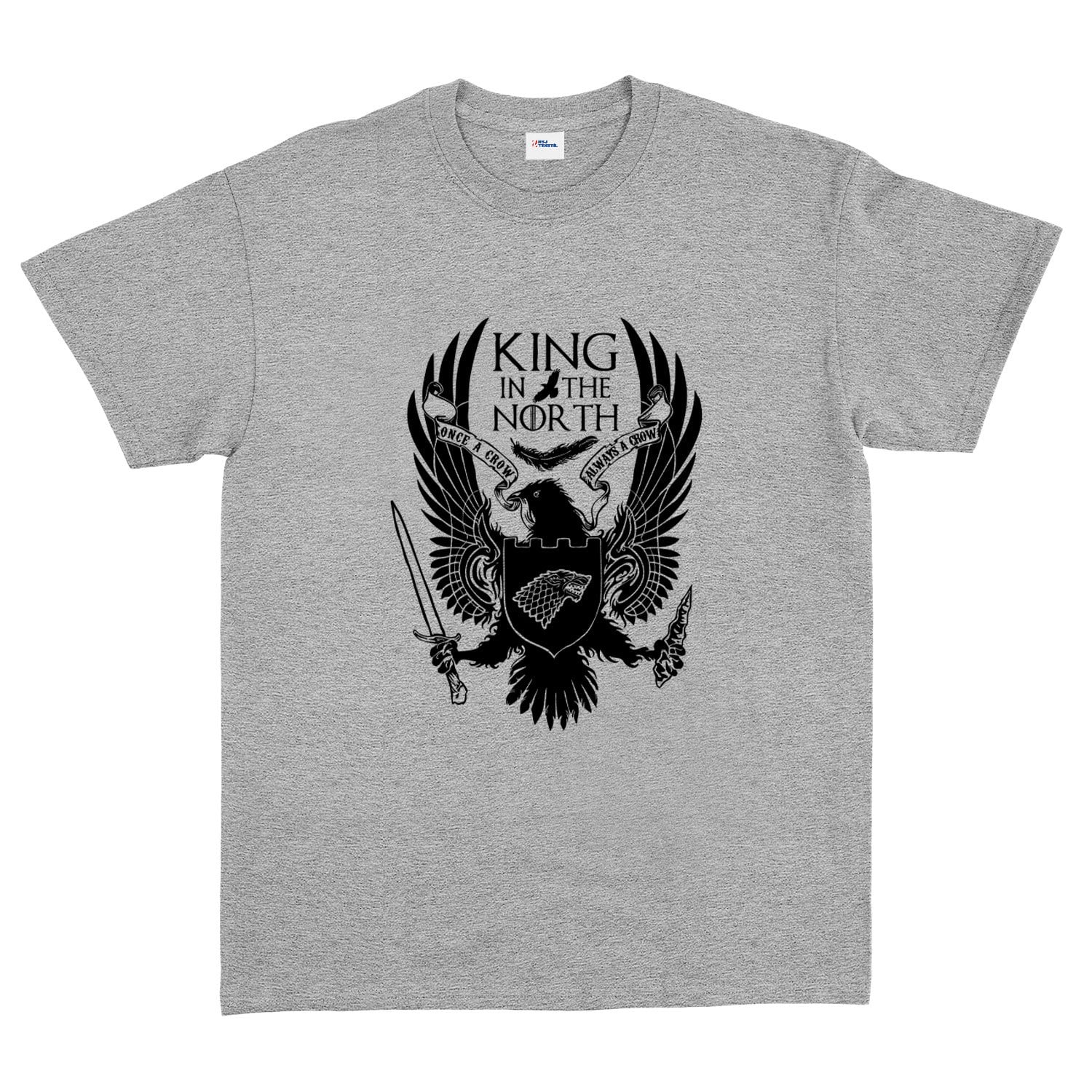 King in the North Tişört L - Gri