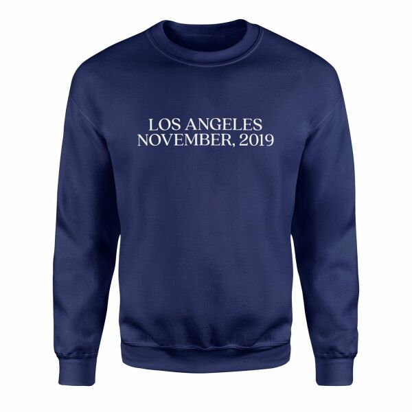 LOS ANGELES, NOVEMBER, 2019 Sweatshirt L - İndigo Mavisi