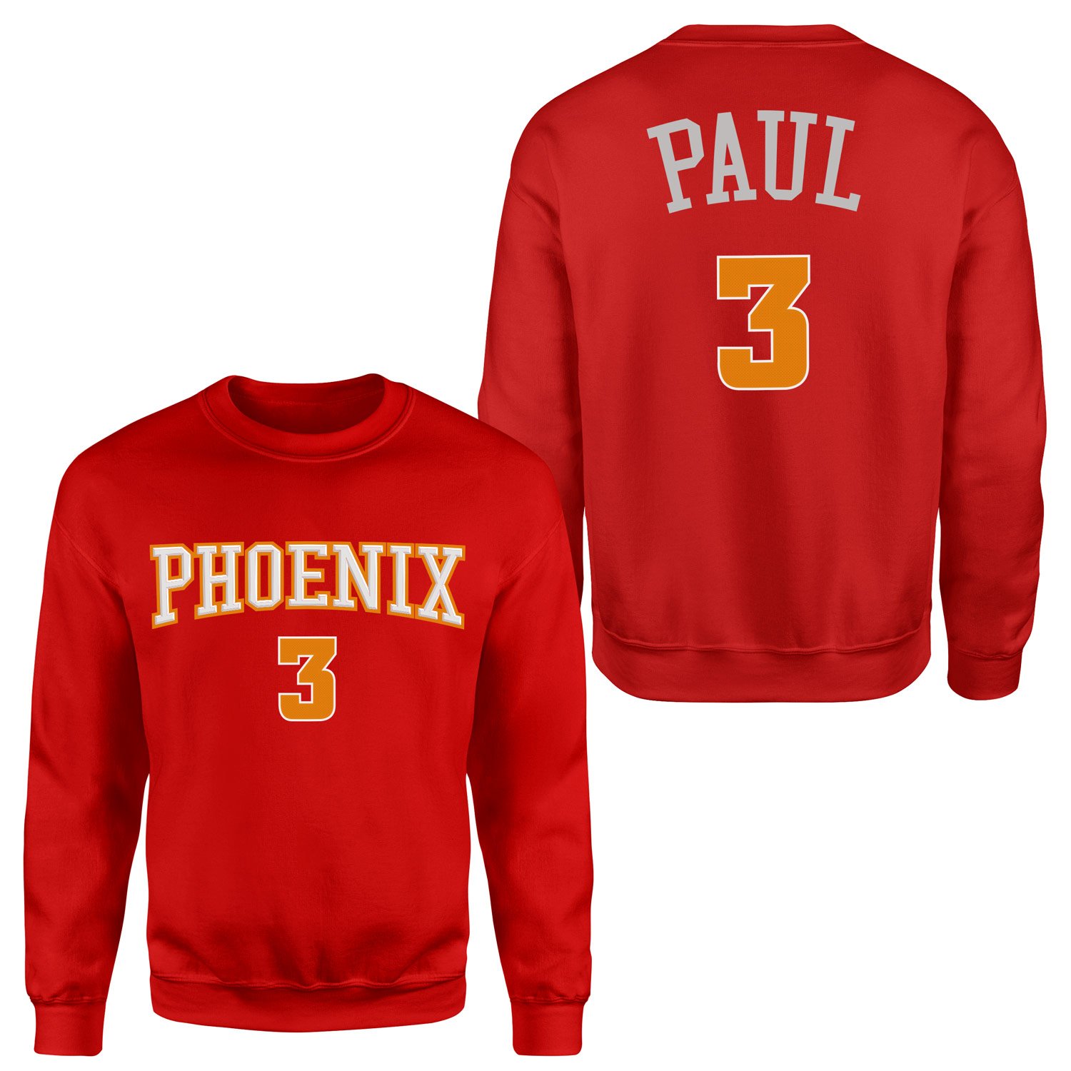 Chris Paul Phoenix Forma Sweatshirt S - Kırmızı