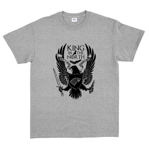 King in the North Tişört XL - Gri