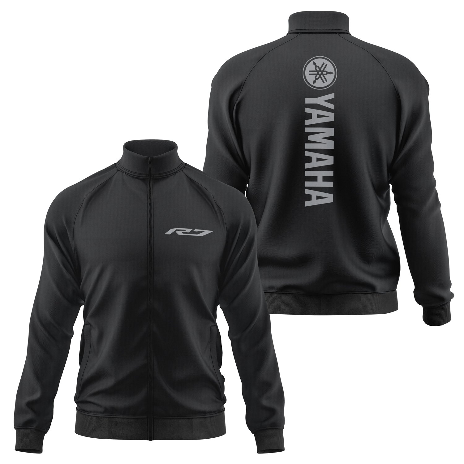 Yamaha R7 Fermuarlı Sweatshirt M - Siyah