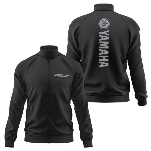 Yamaha R7 Fermuarlı Sweatshirt M - Siyah