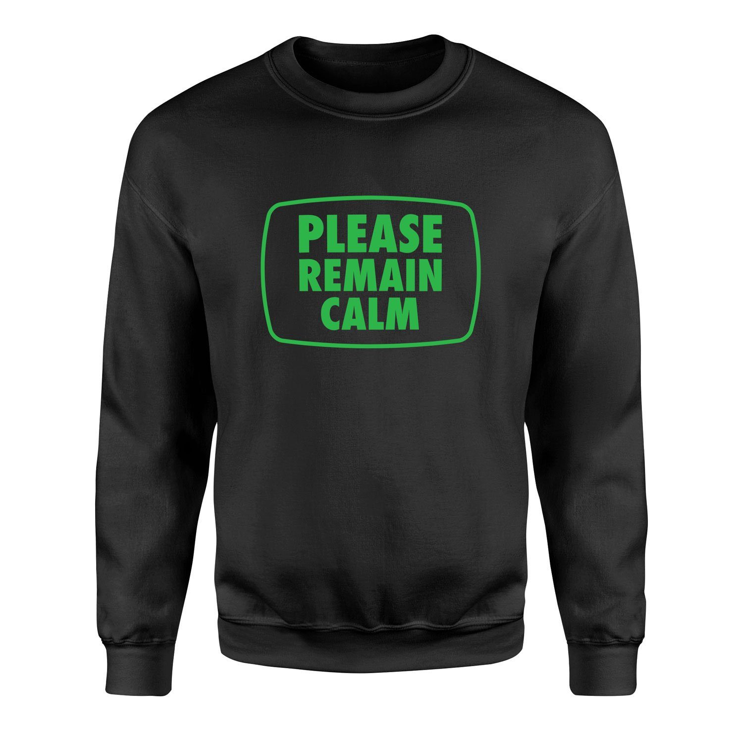 Please Remain Calm | Fallout Sweatshirt XL - Siyah