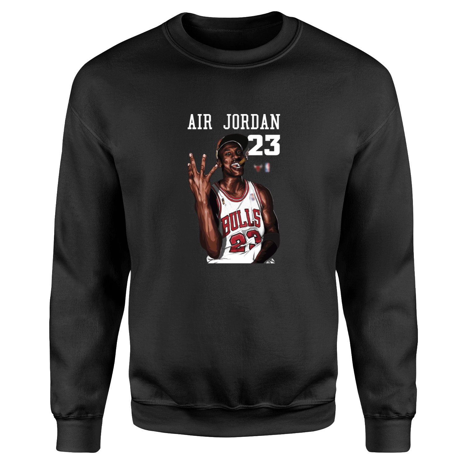 4th Time Is The Charm | Michael Jordan Sweatshirt S - Siyah