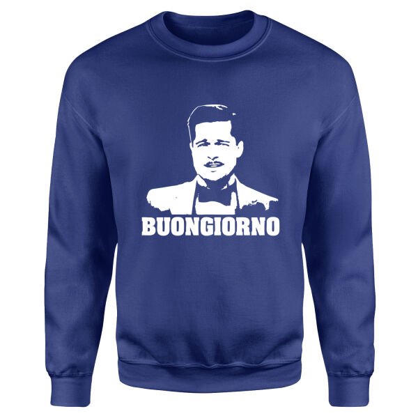 Buongiorno | Inglorious Basterds Sweatshirt M - İndigo Mavisi