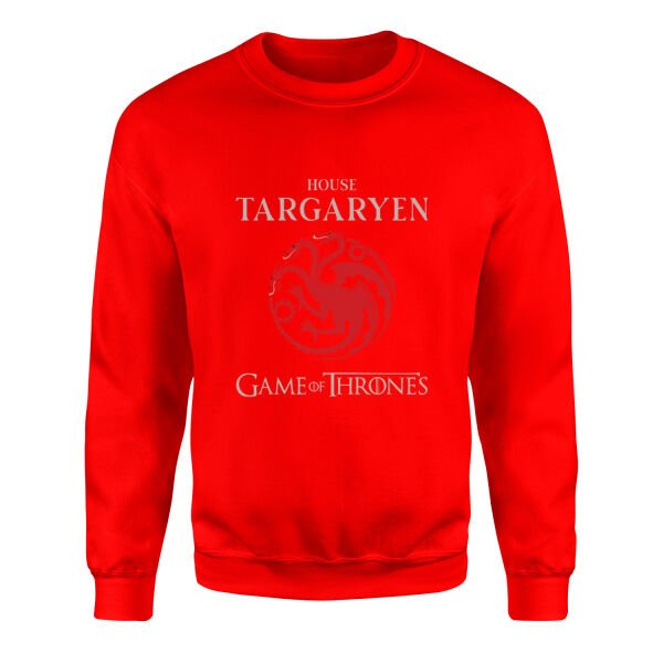 House Targaryen Sweatshirt S - Kırmızı