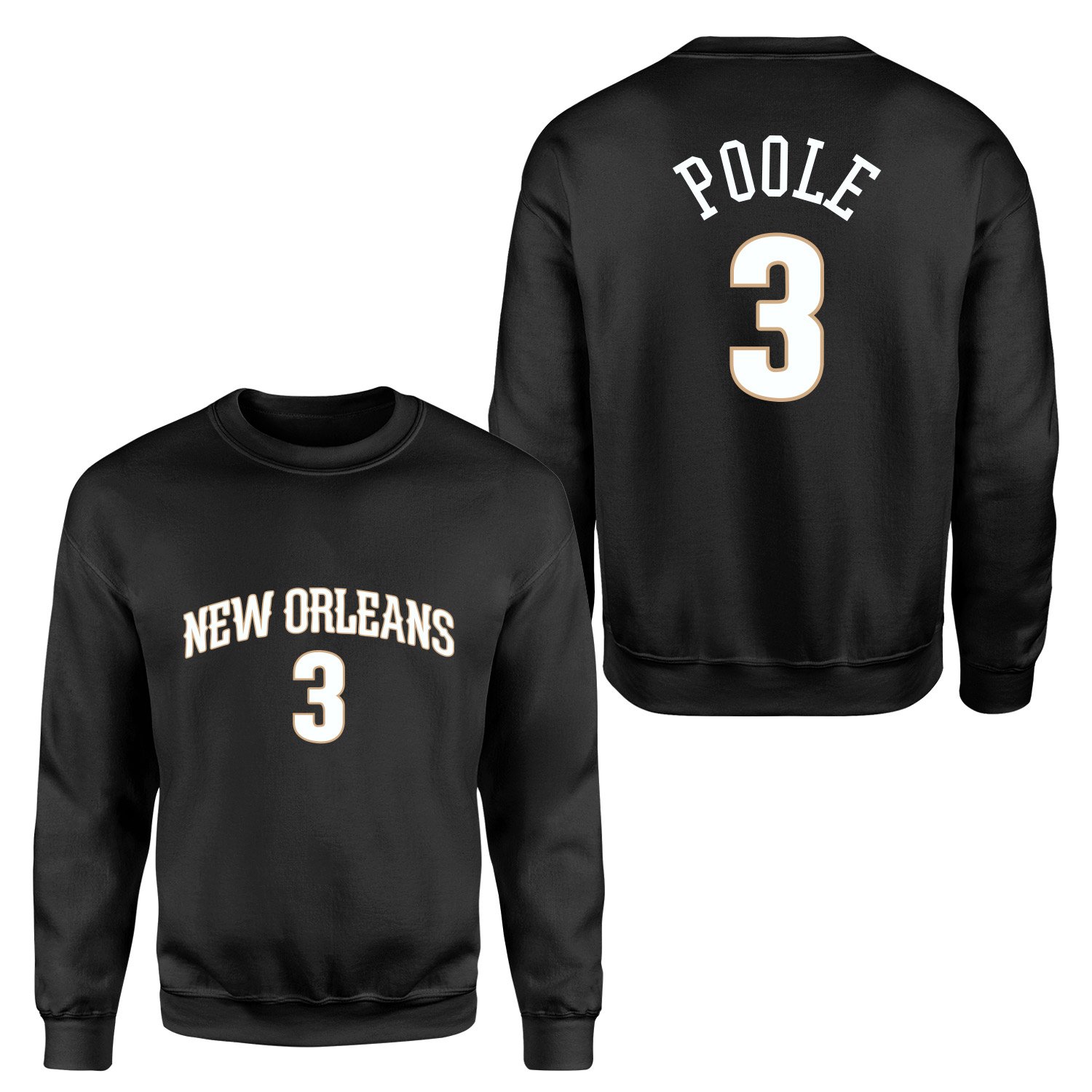 Jordan Poole New Orleans Forma Sweatshirt L - Siyah