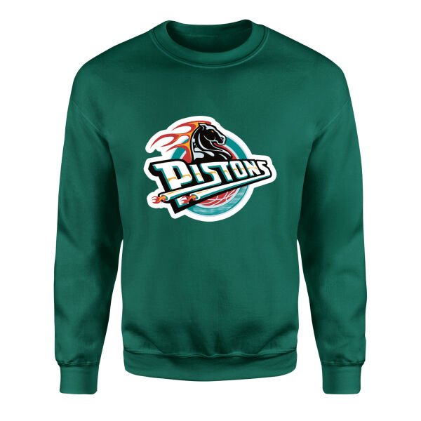 Detroit Retro Sweatshirt S - Nefti Yeşili