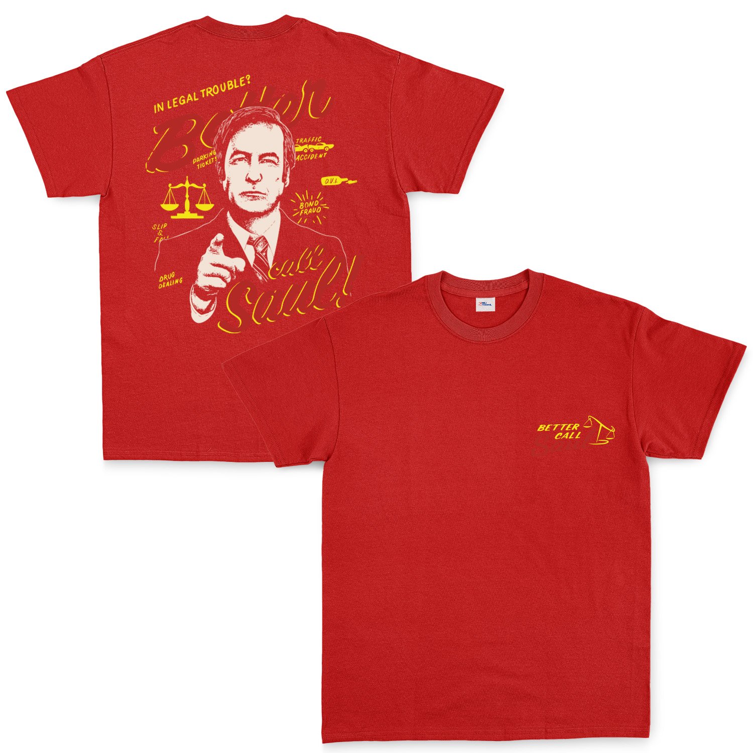 Call Saul Goodman | Better Call Saul Tişört S - Kırmızı