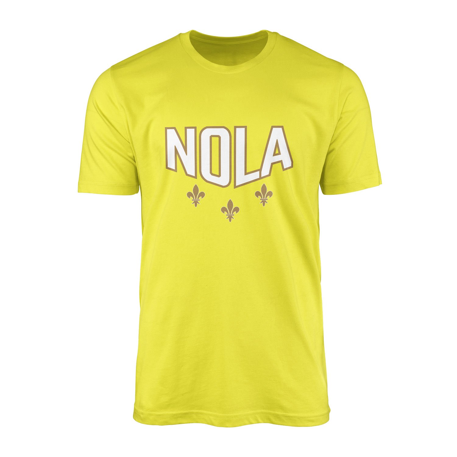 Fleur-de-lis New Orleans Tişört XXL - Sarı