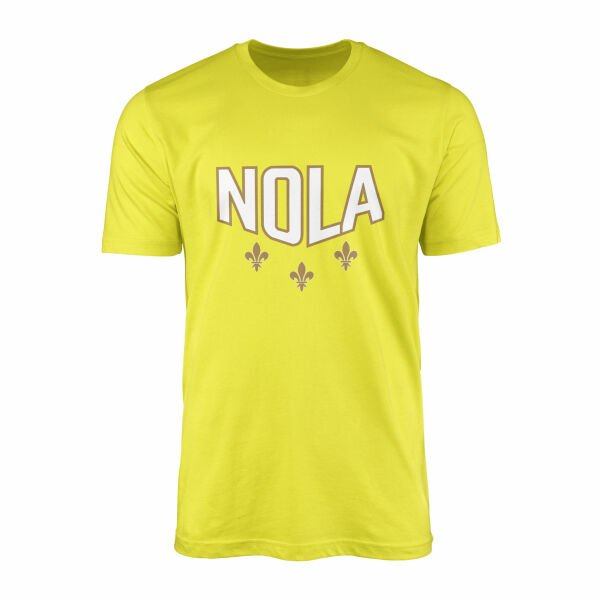 Fleur-de-lis New Orleans Tişört XXL - Sarı