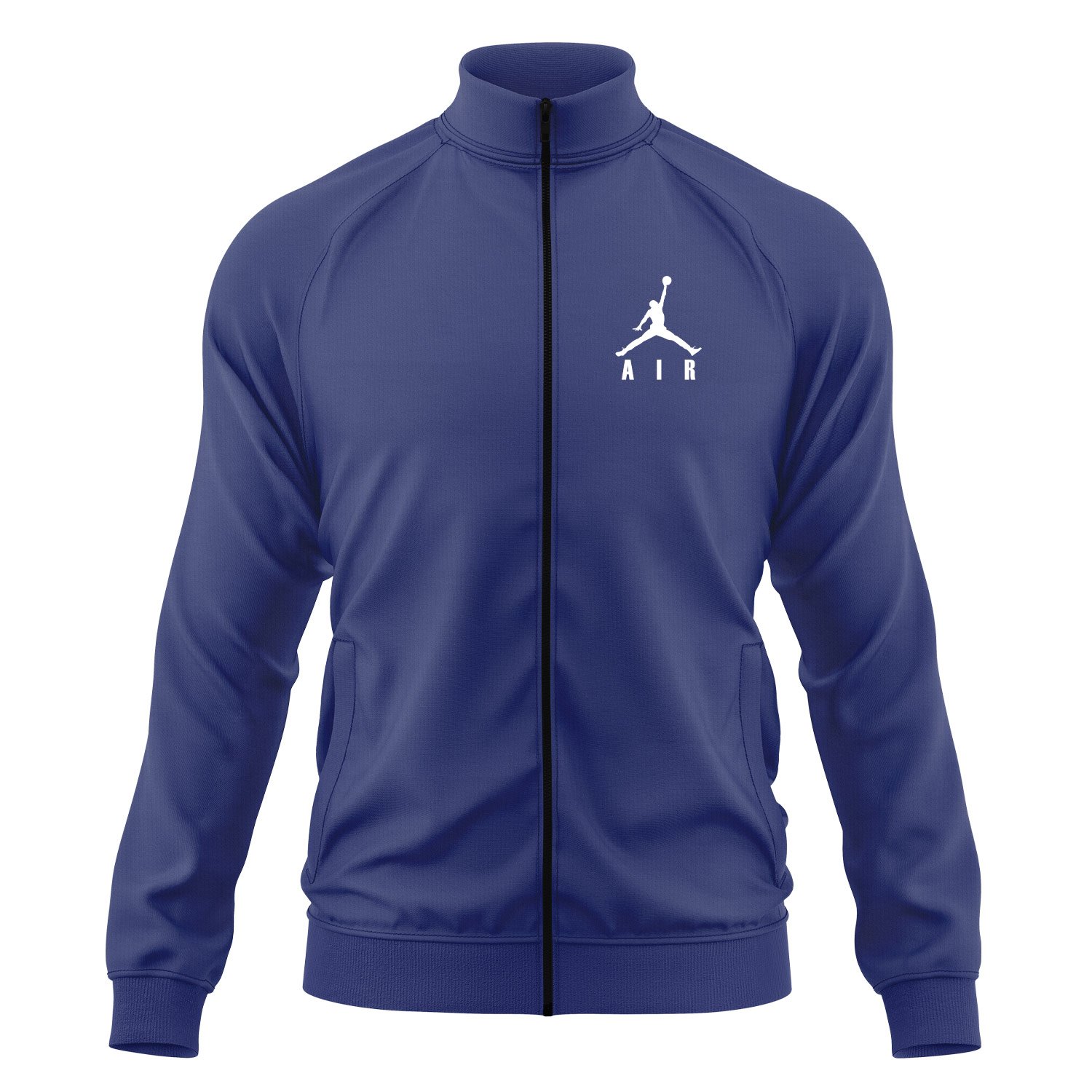 Air Jordan BIG Text W Fermuarlı Sweatshirt S - İndigo Mavisi