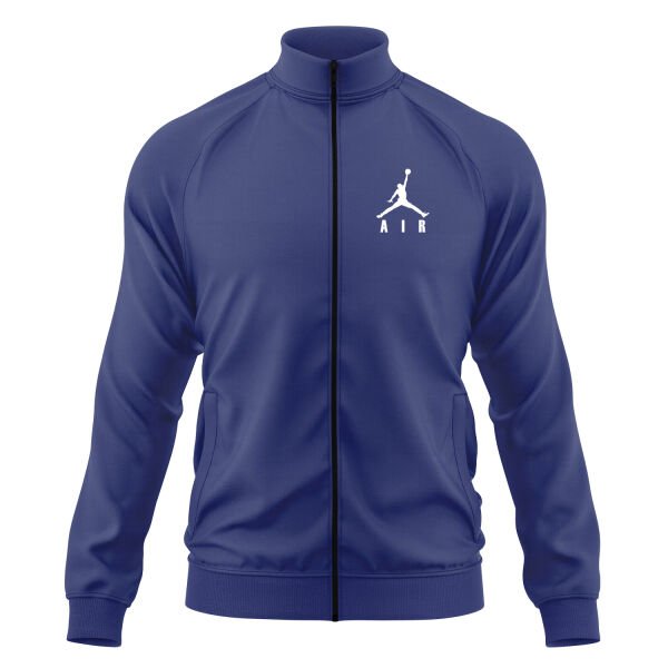 Air Jordan BIG Text W Fermuarlı Sweatshirt S - İndigo Mavisi