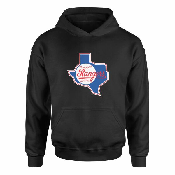 Rangers, TX Hoodie S - Siyah