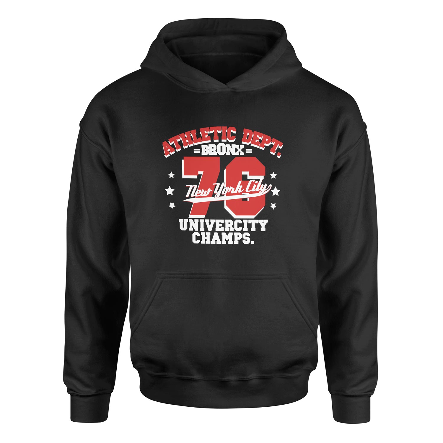 Bronx 76 NYC Hoodie S - Siyah
