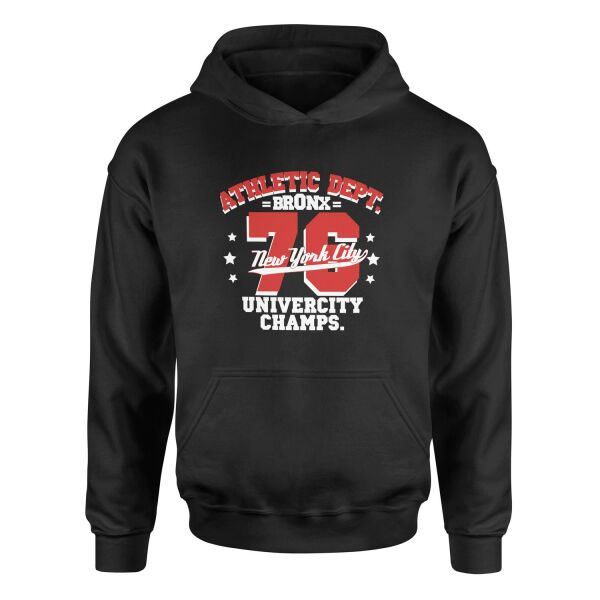 Bronx 76 NYC Hoodie S - Siyah