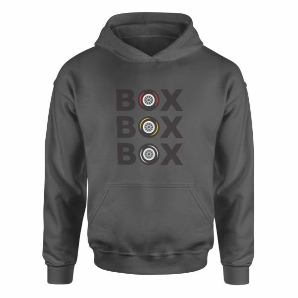 BOX BOX BOX Hoodie XXL - Füme