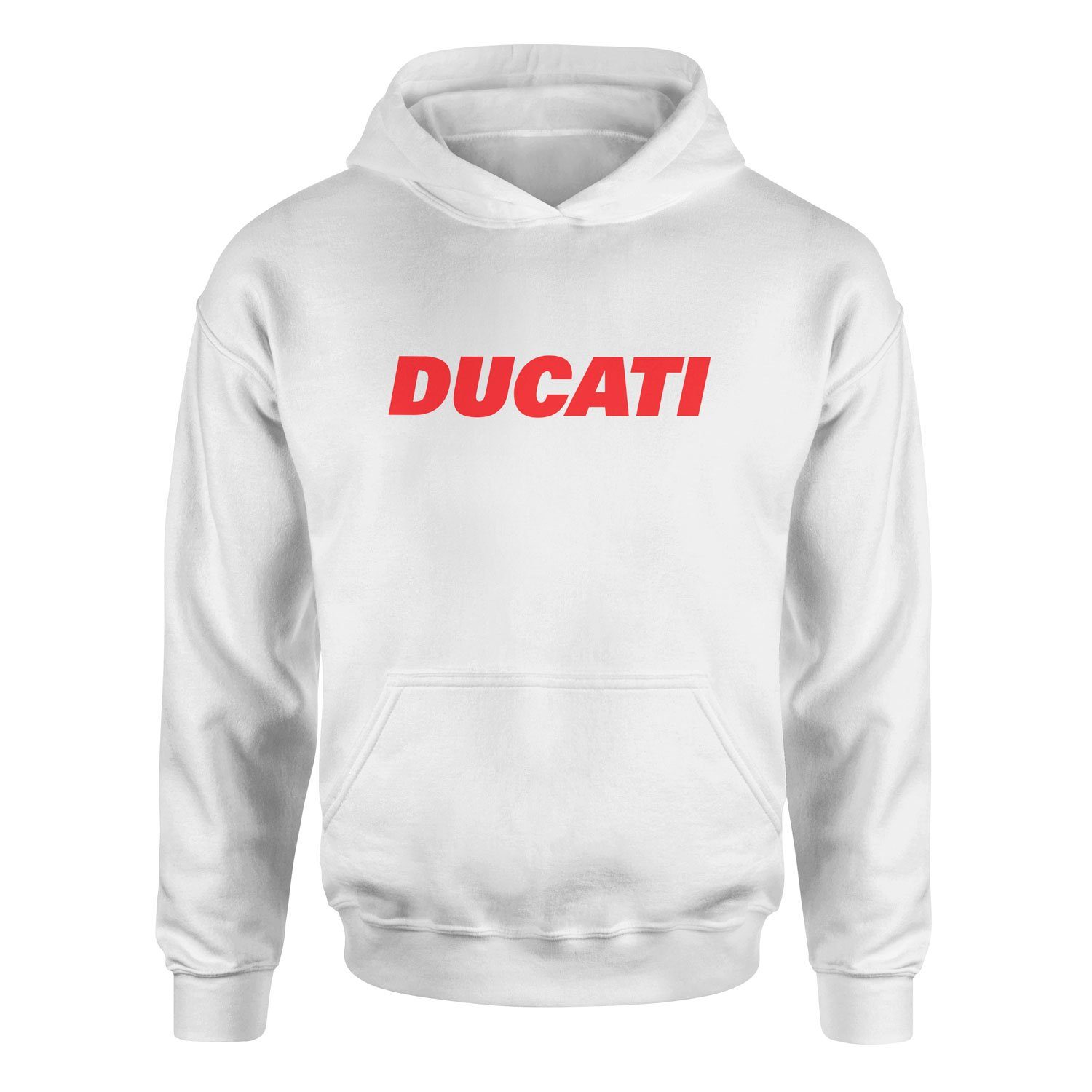 Ducati Red Hoodie M - Beyaz