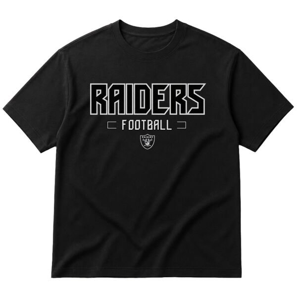 Las Vegas Raiders Football Oversize Tişört XL - Siyah