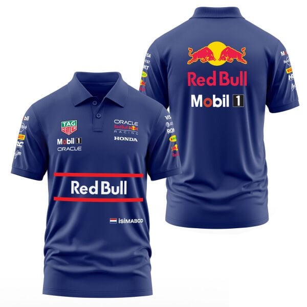 Red Bull Racing Teamline 2025 Driver Edition Kişiselleştirilebilir Polo Tişört