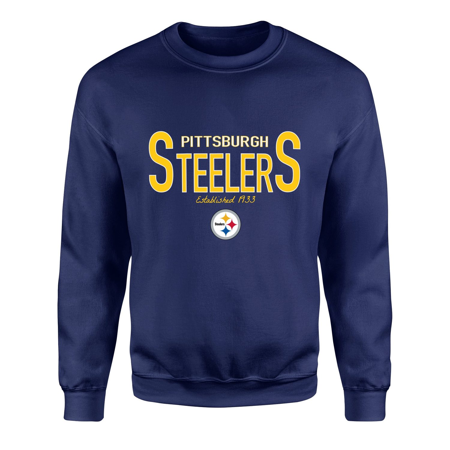 Pittsburgh Steelers Established 1933 Sweatshirt S - İndigo Mavisi