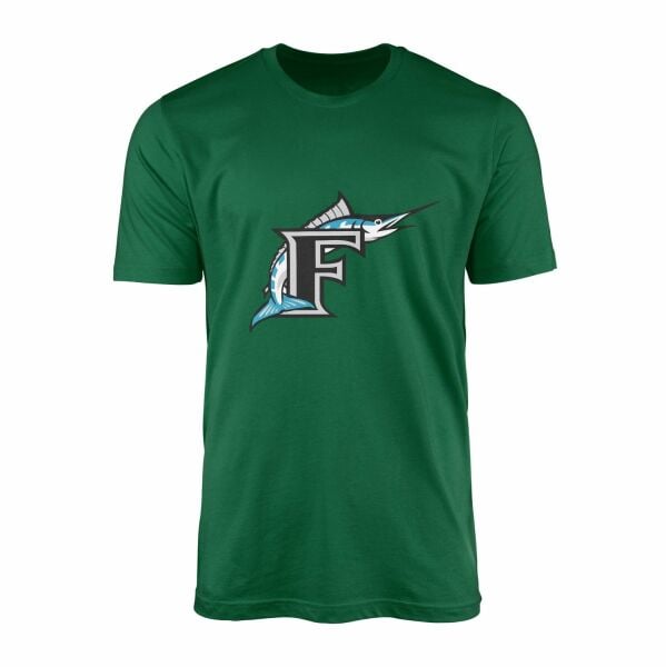 Florida Marlins Vintage Tişört XL - Nefti Yeşili