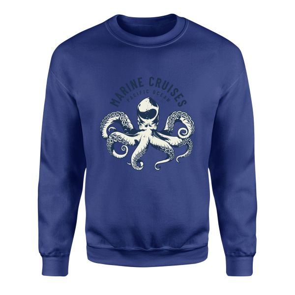Marine Cruises Pacific Denizci Sweatshirt M - İndigo Mavisi