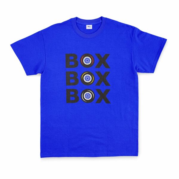 BOX BOX BOX Tişört M - Mavi