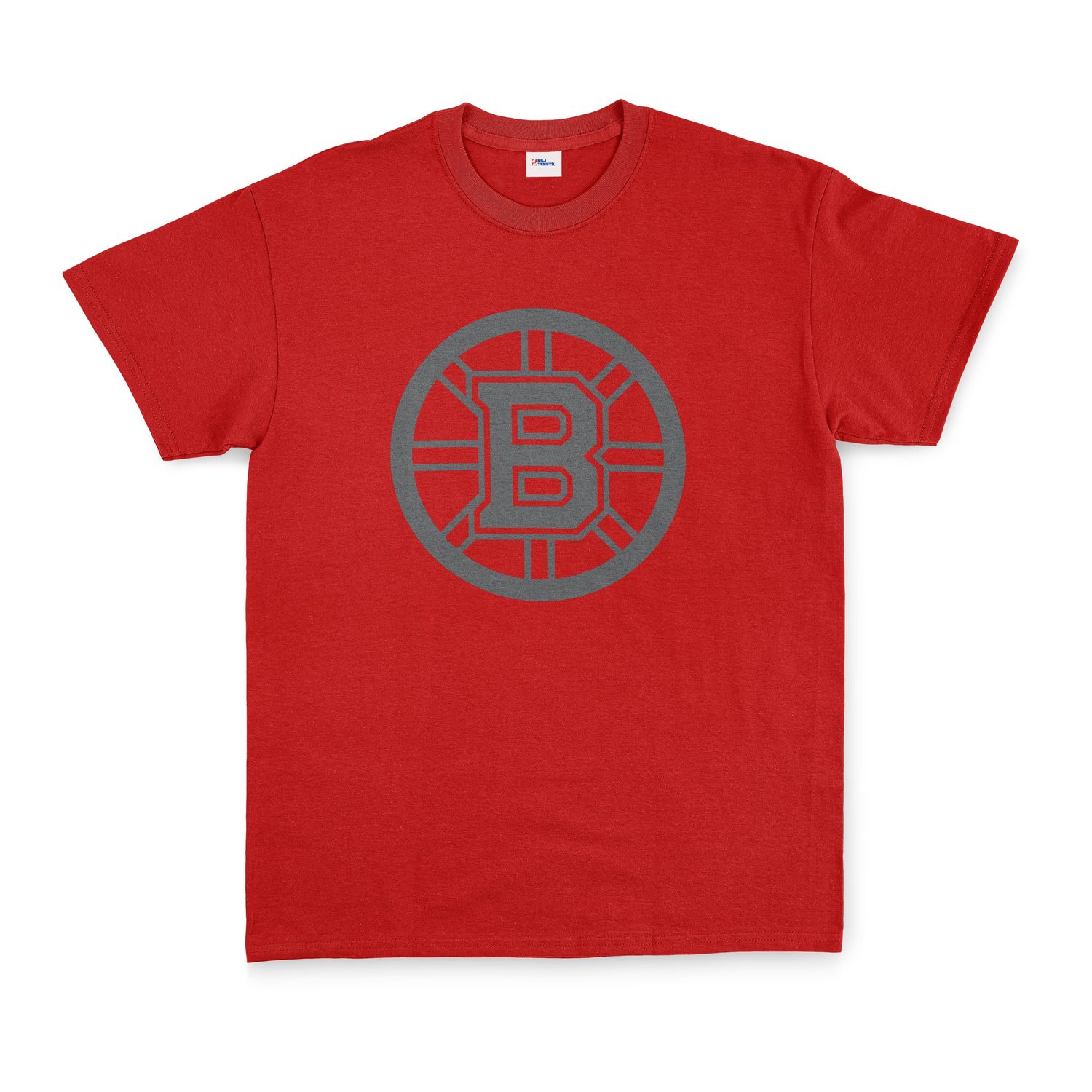Boston Bruins Muted Black Tişört M - Kırmızı