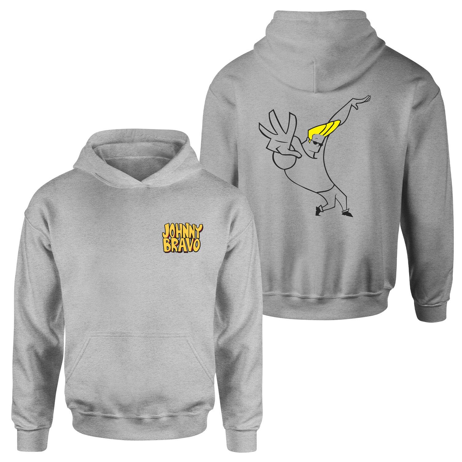 Man I’m Pretty | Johnny Bravo Hoodie L - Gri