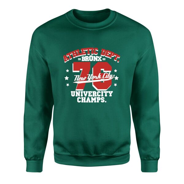 Bronx 76 NYC Sweatshirt M - Nefti Yeşili