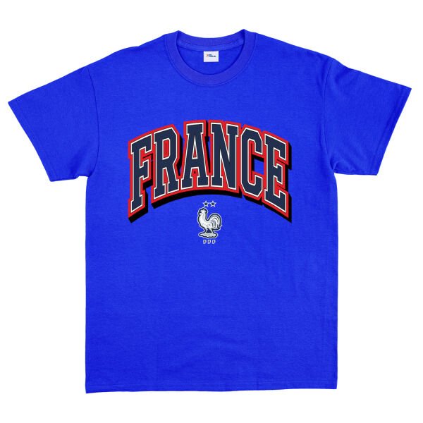 Fransa 2026 Varsity Tişört L - Mavi