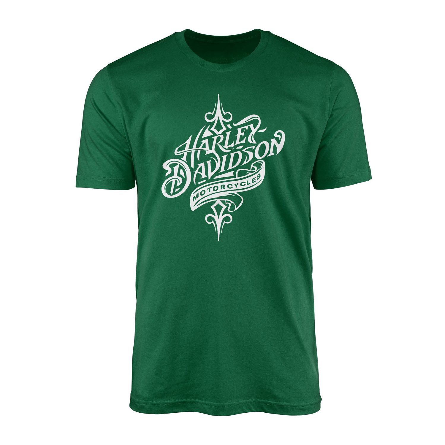 Harley-Davidson Motorcycles W Tişört XXL - Nefti Yeşili
