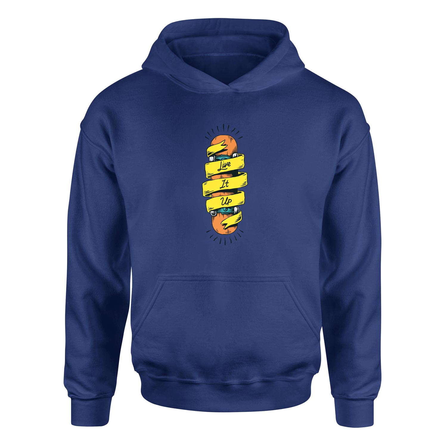 Live It Up Skates V1 Hoodie L - İndigo Mavisi