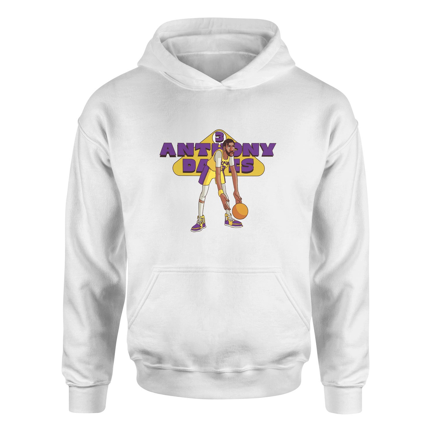 Anthony Davis 3 Hoodie XXL - Beyaz