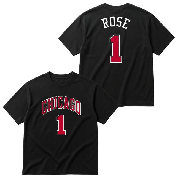 Derrick Rose Chicago THRBCK 1 Forma Oversize Tişört