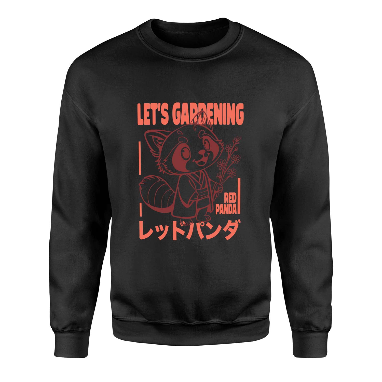 Red Panda Sweatshirt XL - Siyah