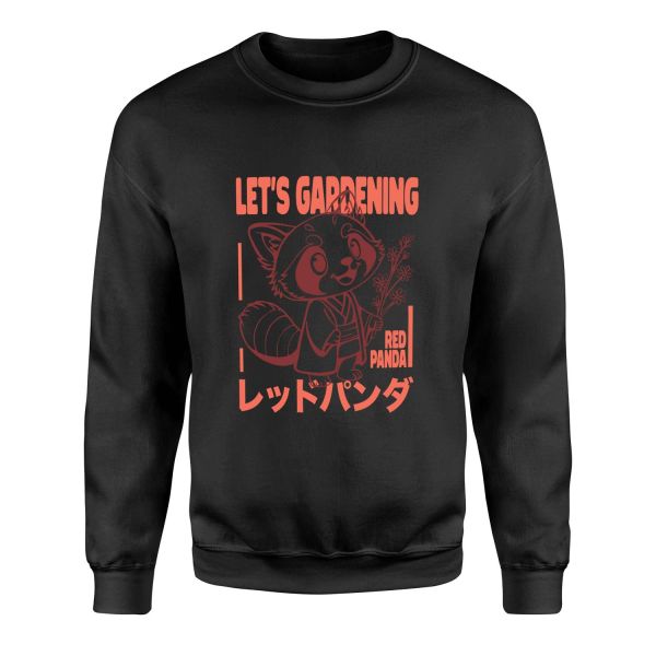 Red Panda Sweatshirt XL - Siyah